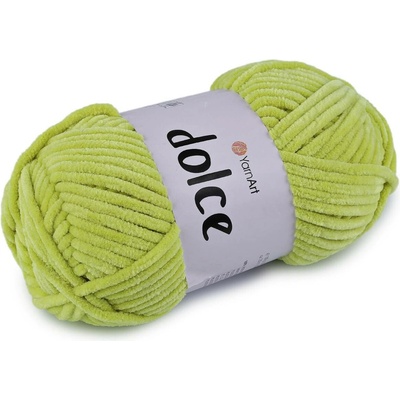 Pletací žinylková příze Dolce 100 g Varianta: 40 (799) zelená past.sv., Balení: 1 ks 42108/79186/278724