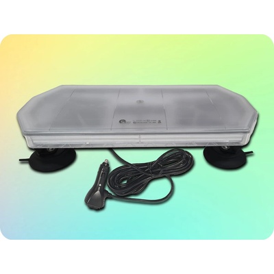 KAMAR LED výstražný maják 48W, 200LED, oranžová, 3módy, magnet, 12V/24V, R10, R65, IP67 [BLK0045]