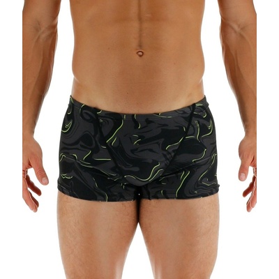 TYR galaxy square leg boxer black/lime 3xs - uk26
