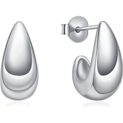 MOISS Strieborné visiace náušnice Tear Drop E0004899