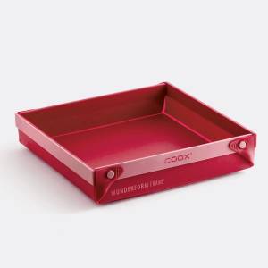 coox Сгъваема форма за печене (тава) COOX WUNDERFORM MQ в червен цвят - 25, 5 х 24, 5 х h5, 5 см (COOX 1211-302)