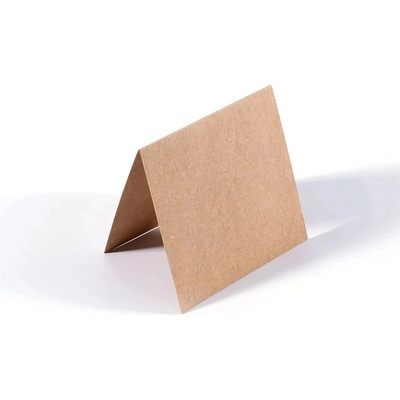 VAESSEN CREATIVE Přáníčkový základ 9x9 cm kraftový / 25 ks