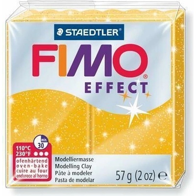FIMO effect 8020 modelovací hmota 57g zlatá se třpytkami 112
