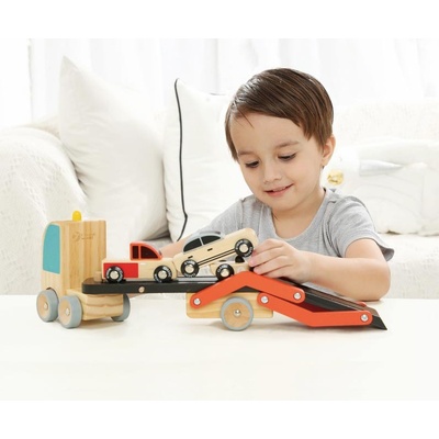 Classic World Дървена играчка - Автовоз с колички (53771)