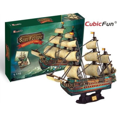 CubicFun 3D puzzle Loď San Felipe 248 ks