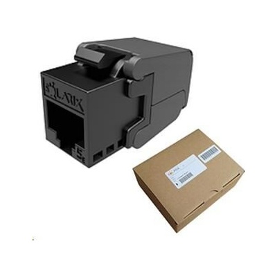 Solarix MULTIPACK 24 ks - keystone CAT5E UTP RJ45 černý samořezný SXKJ-5E-UTP-BK-SA