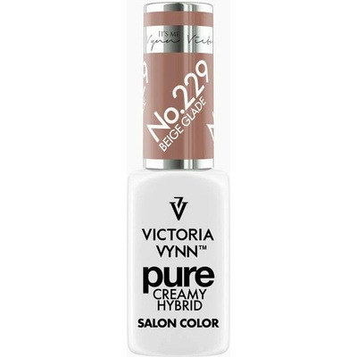 VICTORIA VYNN Hybridní gel lak PURE CREAMY HYBRID 229 Beige Glade 8 ml