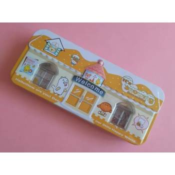 Image 1 of Метална кутия на две нива + малка кутийка - оранжева