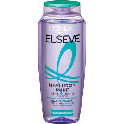 L’Oréal Paris Elseve Hyaluron Pure hydratačný šampón pre mastnú vlasovú pokožku a suché končeky 250 ml