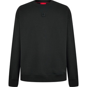 HUGO BOSS Риза с дълъг ръкав Hugo Mens HUGO Crew-Neck Long Sleeve Sweatshirt with Logo Detail (Dettil) - Black 001