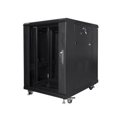Lanberg Комуникационен шкаф, Lanberg rack cabinet 19" free-standing 15U/600x800 (flat pack) black (FF01-6815-12B)