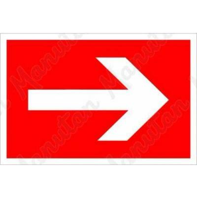 Šipka k požárnímu zařízení, plast 300 x 150 x 1,1 mm, fotoluminiscenční