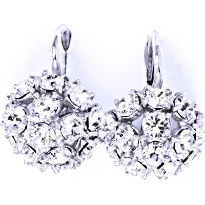 Čištín půlkoule s krystalem Swarovski čirý krystal NK 1337
