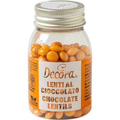 Decora Čokoládové lentilky oranžové 80 g
