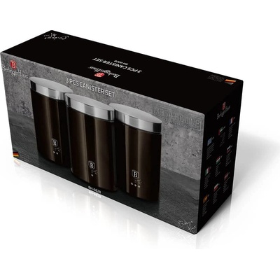 Berlingerhaus BH-6828 Dóza 3 ks Shiny Black Edition