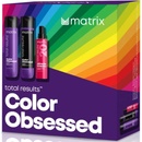 Matrix Total Results Color Obsessed šampon pro barvené vlasy 300 ml + kondicionér pro barvené vlasy 300 ml + multifunkční péče na vlasy 190 ml dárková sada