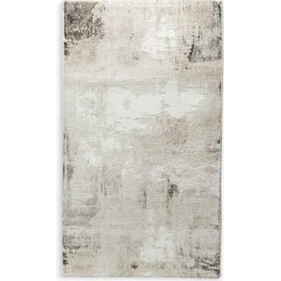 Takoy Koberec 60x100 cm světle šedý, bílý zdobený abstraktním vzorem ASIA 4-HF-490186 | 60 x 100 cm