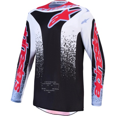 Alpinestars Fluid Drag čierna/biela/svetlá modrá/červená