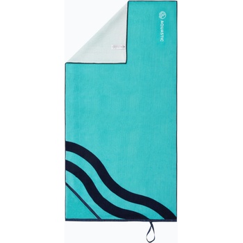 AQUASTIC Вълнообразна синя/зелена кърпа