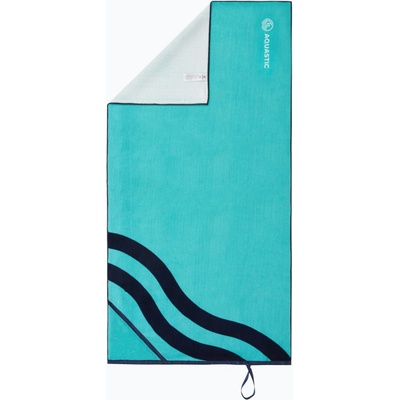 AQUASTIC Вълнообразна синя/зелена кърпа