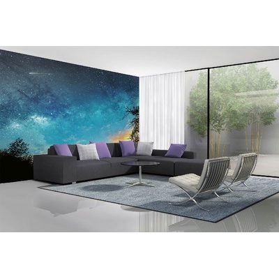 DIMEX ART Самозалепваща се флизелинова фототапета нощно небе 375 x 250 см