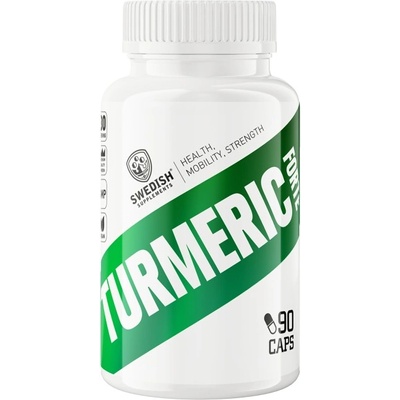 Swedish Supplements Turmeric Forte 500 mg | 95% Curcumin Extract with Black Pepper [90 капсули]
