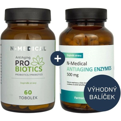 N-Medical Zvýhodněná sada pro lepší trávení/imunitu s enzymy