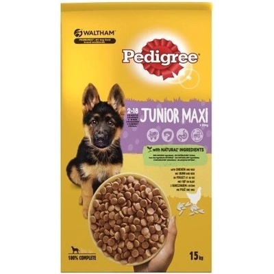 PEDIGREE Vital Junior Храна за кучета, суха, за подрастващи, от голяма порода, с пилешко, 15kg