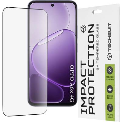 Techsuit Протектор за Oppo A6x 4G / A6x 5G - 111D Full Cover / Full Glue Glass - Techsuit - Черен