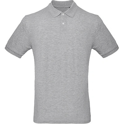 B&C pánská polokošile PM430 Heather Grey