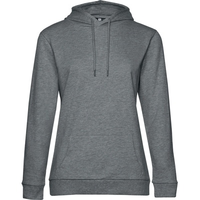 B&C mikina Hoodie COT-01W04Wx4800 melír šedá střední