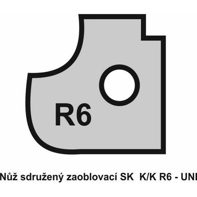 VBD zaoblovací sdružená, K/K R6 - UNI