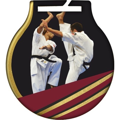 MC61/G/KAR Medaila Q-Medals karate pr.50 mm hr.2 mm zlato zlato