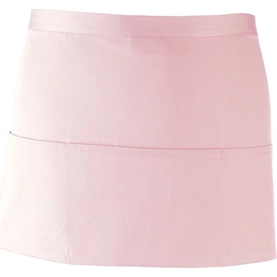 Premier Zástěra Colours PR 155 do pasu s kapsou krátká COT-39015504899 Růžová