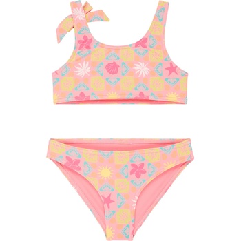 Roxy Детски комплект бикини Roxy Kid's Check TW Bralette ST Bikini - Plumeria Hippie Hour Diagonal - размер 7 Years (750-2833-0116)