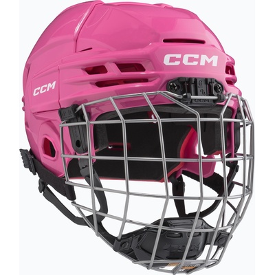 CCM Детска хокейна каска CCM Tacks 70 Combo pink