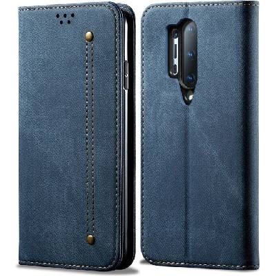 VSECHNONAMOBIL DENIM Peněženkový kryt pro One Plus 8 Pro modrý 72973