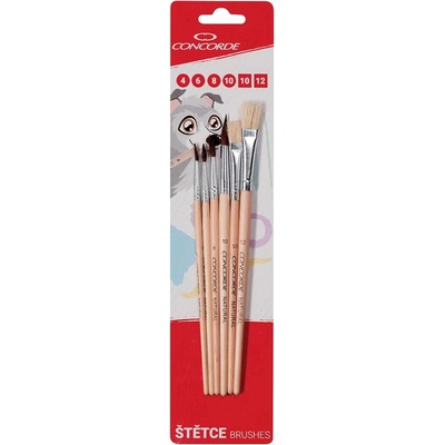 CONCORDE Natural okrúhle a ploché – balenie 6 ks