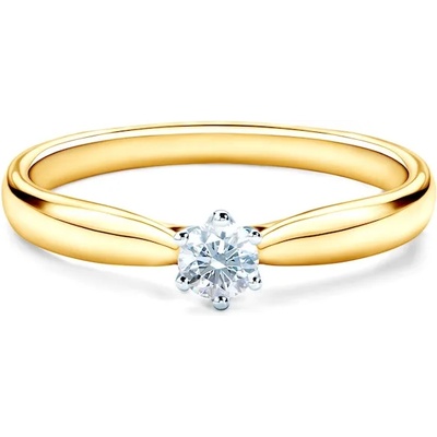 SAVICKI Годежен пръстен Savicki: двуцветно злато, диамант