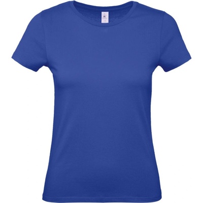 B&C Tričko B&C E150 dámské krátký rukáv COT 01002T10500 Modrá cobalt