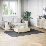 vidaXL Миещ се килим мек къс косъм 160x230 см противоплъзгащ антрацит (342190)