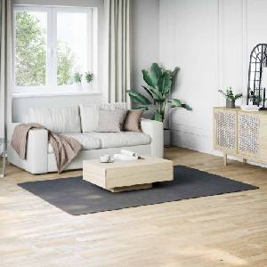 vidaXL Миещ се килим мек къс косъм 160x230 см противоплъзгащ антрацит (342190)