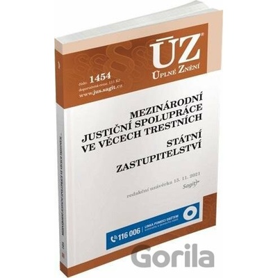 ÚZ 1454 Mezinárodní justiční spolupráce