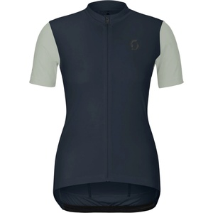 Scott Дамска фланелка с къс ръкав за колоездене Scott Women's Jersey Endurance S/S Cycling jersey - Dark Blue / Spray Grey - размер XL (156-2863-0215)