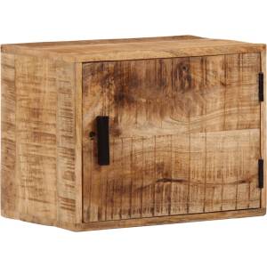 vidaXL Стенно нощно шкафче 40x30x25 см масивно мангово дърво (371972)