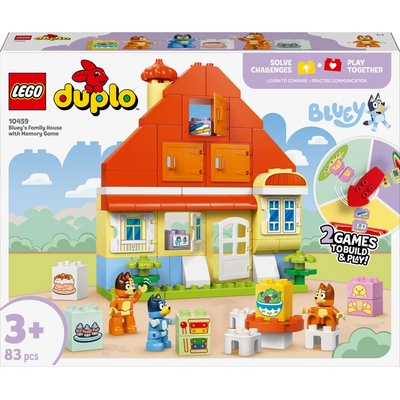 LEGO® DUPLO® Bluey - Bluey's Family House with Memory Game (10459)
