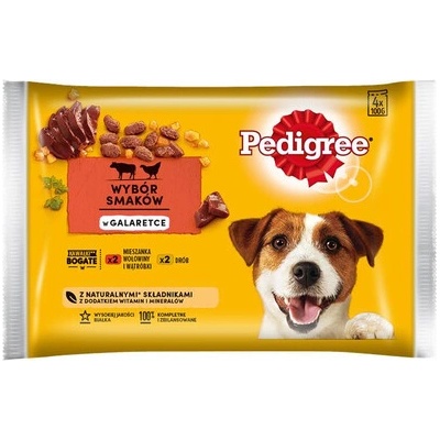 Pedigree hovězí a drůběž 4 x 100 g