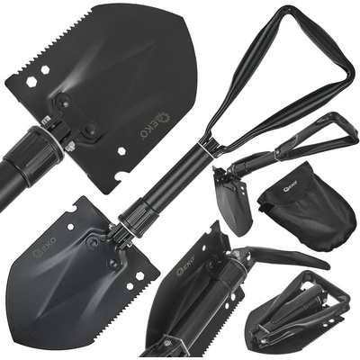 Skladací taktická lopatka 5v1 BLACK SURVIVAL SERIES – Geko G01902