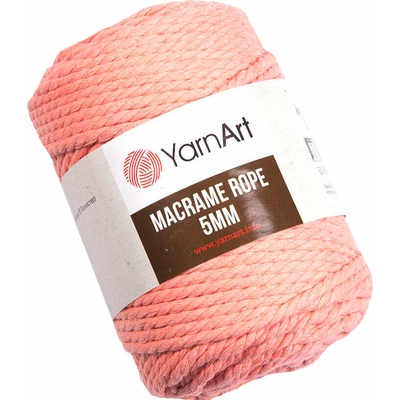 YARNART Macrame Rope 5 mm 85 m 767 Coral юта (Macrame Rope 5 mm 767)