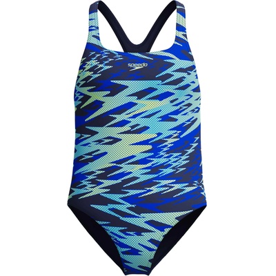 Speedo Цял бански girls hyperboom print medalist 1pc